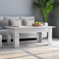 vidaXL Konferenčný stolík lesklý biely 100x60x42 cm drevotrieska - cena, srovnání