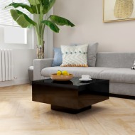 vidaXL Konferenčný stolík lesklý čierny 60x60x31,5 cm drevotrieska - cena, srovnání