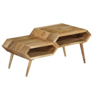 vidaXL Konferenčný stolík masívne mangovníkové drevo 104x50x45 cm - cena, srovnání