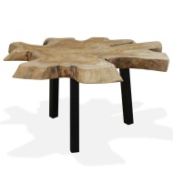 vidaXL Konferenčný stolík, pravé teakové drevo, 80x70x38 cm - cena, srovnání