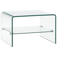 vidaXL Konferenčný stolík priehľadný 50x45x33 cm tvrdené sklo - cena, srovnání