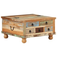 vidaXL Konferenčný stolík, recyklované drevo 70x70x38 cm - cena, srovnání