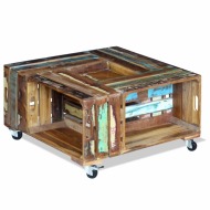 vidaXL Konferenčný stolík, recyklovaný masív 70x70x35 cm - cena, srovnání