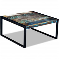 vidaXL Konferenčný stolík, recyklovaný masív 80x80x40 cm - cena, srovnání