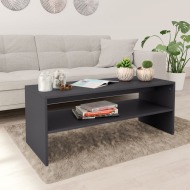vidaXL Konferenčný stolík, sivý 100x40x40 cm, drevotrieska - cena, srovnání
