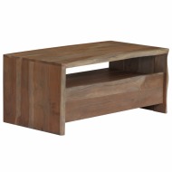 vidaXL Konferenčný stolík sivý 90x50x40 cm akáciové drevo s prirodzene tvarovanými hranami - cena, srovnání