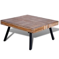 vidaXL Konferenčný stolík, štvorcový, recyklované tíkové drevo - cena, srovnání