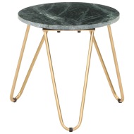 vidaXL Konferenčný stolík zelený 40x40x40 cm pravý kameň s mramorovou textúrou - cena, srovnání