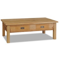 vidaXL Konferenčný stolík z masívneho teakového dreva, 100x60x35 cm - cena, srovnání