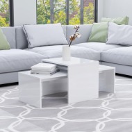 vidaXL Konferenčné stolíky, lesklé biele 100x48x40 cm, drevotrieska - cena, srovnání