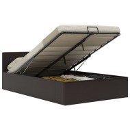 vidaXL Hydraulický posteľný rám+úložný priestor, umelá koža 120x200 cm - cena, srovnání