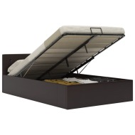 vidaXL Hydraulický posteľný rám+úložný priestor, umelá koža 140 200 cm - cena, srovnání