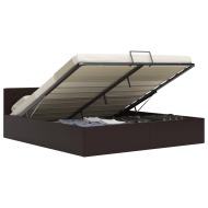 vidaXL Hydraulický posteľný rám+úložný priestor, umelá koža 160x200 cm - cena, srovnání