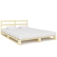 vidaXL Paletový posteľný rám, borovicový masív 180x200 cm - cena, srovnání