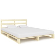 vidaXL Paletový posteľný rám, borovicový masív 200x200 cm - cena, srovnání