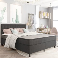 vidaXL Posteľ boxspring tmavošedá látková 180x200 cm - cena, srovnání