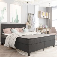 vidaXL Posteľ boxspring tmavošedá látková 180x200 cm - cena, srovnání