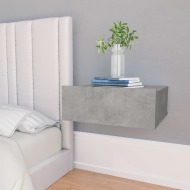 vidaXL Nástenné nočné stolíky 2ks betónovo-sivé 40x30x15 cm drevotrieska - cena, srovnání