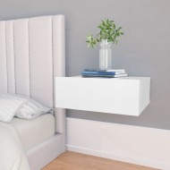vidaXL Nástenné nočné stolíky 2ks biele 40x30x15 cm drevotrieska - cena, srovnání
