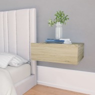 vidaXL Nástenné nočné stolíky 2ks farba dubu sonoma 40x30x15 cm drevotrieska - cena, srovnání