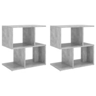 vidaXL Nočné stolíky 2 ks betónové sivé 50x30x51,5 cm drevotrieska - cena, srovnání