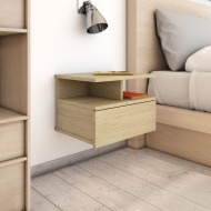 vidaXL Nástenný nočný stolík farba dubu sonoma 40x31x27 cm drevotrieska - cena, srovnání