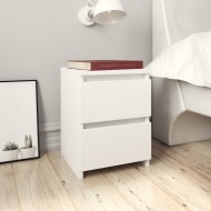 vidaXL Nočné stolíky 2 ks biele 30x30x40 cm drevotrieska - cena, srovnání