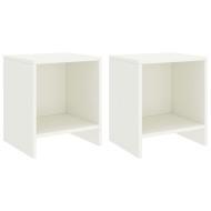 vidaXL Nočné stolíky 2 ks biele 35x30x40 cm borovicový masív - cena, srovnání