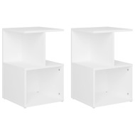 vidaXL Nočné stolíky 2 ks biele 35x35x55 cm drevotrieska - cena, srovnání