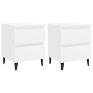 vidaXL Nočné stolíky 2 ks biele 40x35x50 cm drevotrieska - cena, srovnání