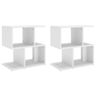 vidaXL Nočné stolíky 2 ks biele 50x30x51,5 cm drevotrieska - cena, srovnání