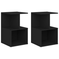 vidaXL Nočné stolíky 2 ks čierne 35x35x55 cm drevotrieska - cena, srovnání