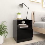 vidaXL Nočné stolíky 2 ks čierne 40x40x50 cm drevotrieska - cena, srovnání