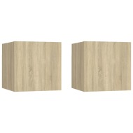 vidaXL Nočné stolíky 2 ks dub sonoma 30,5x30x30 cm drevotrieska - cena, srovnání