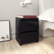 vidaXL Nočné stolíky 2 ks lesklé čierne 30x30x40 cm drevotrieska - cena, srovnání