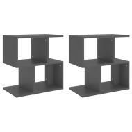 vidaXL Nočné stolíky 2 ks sivé 50x30x51,5 cm drevotrieska - cena, srovnání