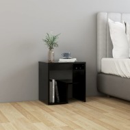 vidaXL Nočný stolík, čierny 40x30x40 cm, drevotrieska - cena, srovnání