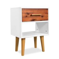 vidaXL Nočný stolík, masívne akáciové drevo, 40x30x45 cm - cena, srovnání