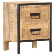 vidaXL Nočný stolík 40x30x50 cm surové masívne mangovníkové drevo - cena, srovnání