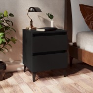 vidaXL Nočný stolík čierny 40x35x50 cm drevotrieska - cena, srovnání