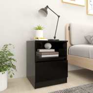vidaXL Nočný stolík čierny 40x40x50 cm drevotrieska - cena, srovnání
