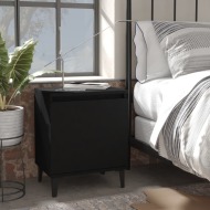 vidaXL Nočný stolík kovové nohy čierny 40x30x50 cm - cena, srovnání