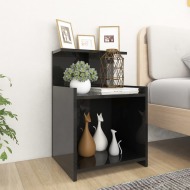 vidaXL Nočný stolík lesklý čierny 40x35x60 cm drevotrieska - cena, srovnání