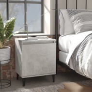 vidaXL Nočný stolík nohy z kovu betónový sivý 40x30x50 cm - cena, srovnání