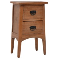 vidaXL Nočný stolík z jedľového dreva 40x29x68 cm hnedý - cena, srovnání