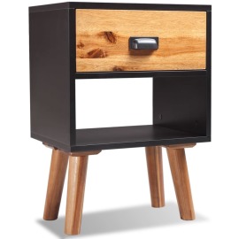 vidaXL Nočný stolík z masívneho akáciového dreva, 40x30x58 cm