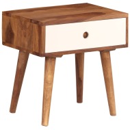 vidaXL Nočný stolík 45x30x45 cm masívne sheeshamové drevo - cena, srovnání