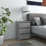 vidaXL Nočný stolík betónový sivý 40x35x62,5 cm drevotrieska - cena, srovnání