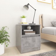vidaXL Nočný stolík betónový sivý 40x40x50 cm drevotrieska - cena, srovnání
