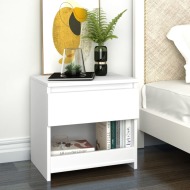 vidaXL Nočný stolík biely 40x30x39 cm drevotrieska - cena, srovnání